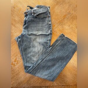 Duluth Trading Co Blue Denim Pants Sz 14X31 Waist 36” Inseam 30” Mid Rise